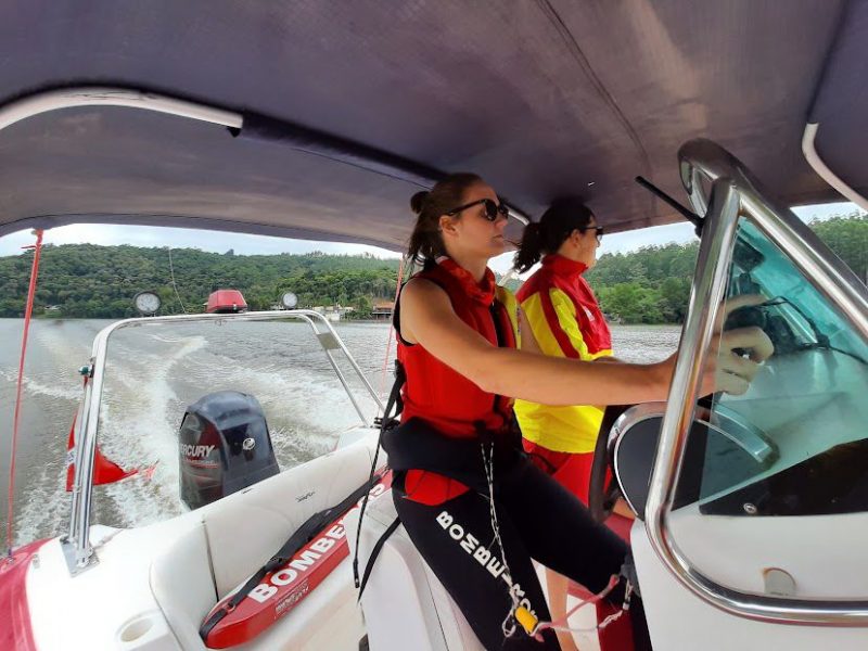A soldado Maria J&uacute;lia realizou diversas capacita&ccedil;&otilde;es ao longo da carreira&nbsp; – Foto: Corpo de Bombeiros Militar de Santa Catarina/Reprodu&ccedil;&atilde;o/ND
