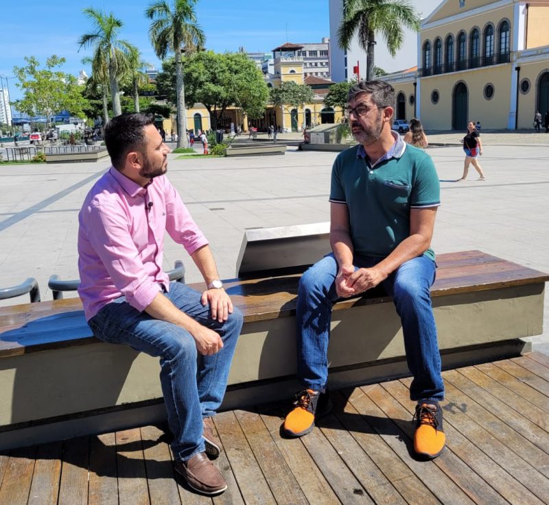 Historiador Rodrigo Rosa detalha como come&ccedil;ou o empreendedorismo em Florian&oacute;polis – Foto: J&eacute;ssica Schmidt/Especial para o ND