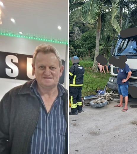 Homem se feriu gravemente ap&oacute;s bater em caminh&atilde;o, no interior de Agrol&acirc;ndia – Foto: Redes Sociais/Divulga&ccedil;&atilde;o/ND