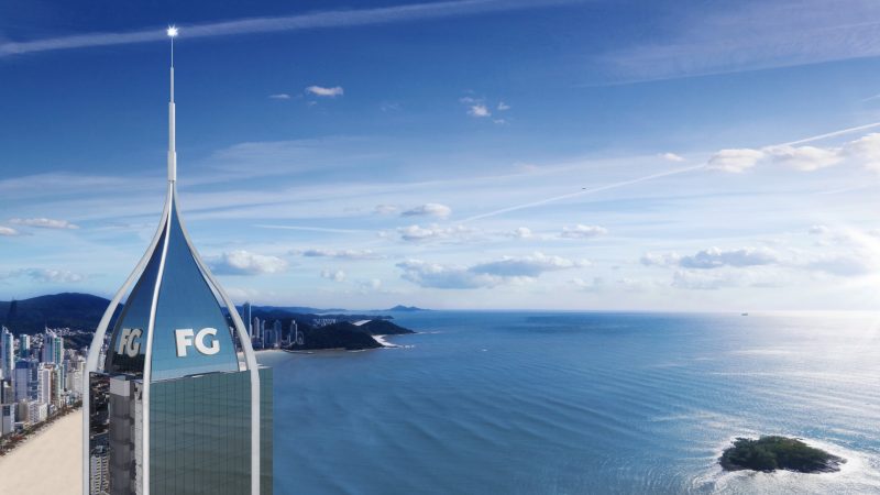 Mais nova arranha-c&eacute;u de Balne&aacute;rio Cambori&uacute; ter&aacute; mans&otilde;es a quase 300 metros de altura – Foto: FG/Reprodu&ccedil;&atilde;o
