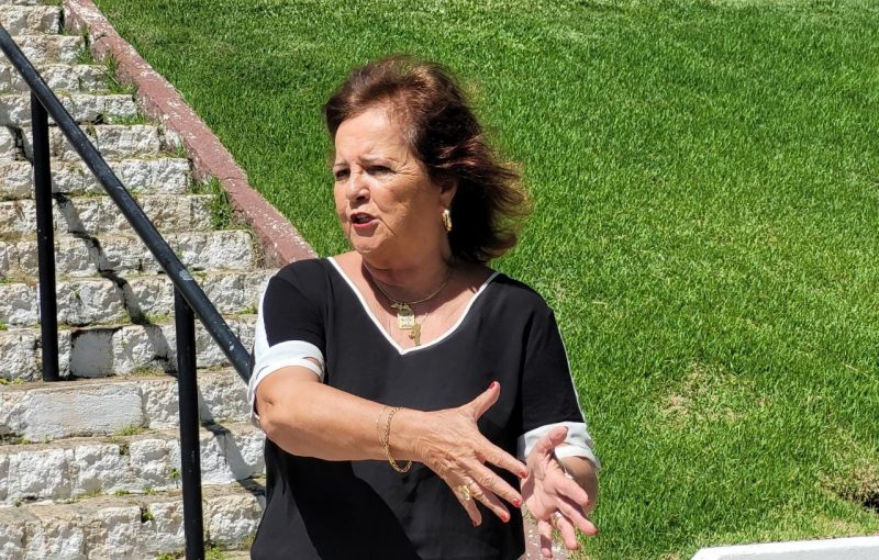 L&eacute;lia Pereira Nunes &eacute; curadora de cultura no projeto Floripa 350 – Foto: J&eacute;ssica Schmidt/Especial para o ND