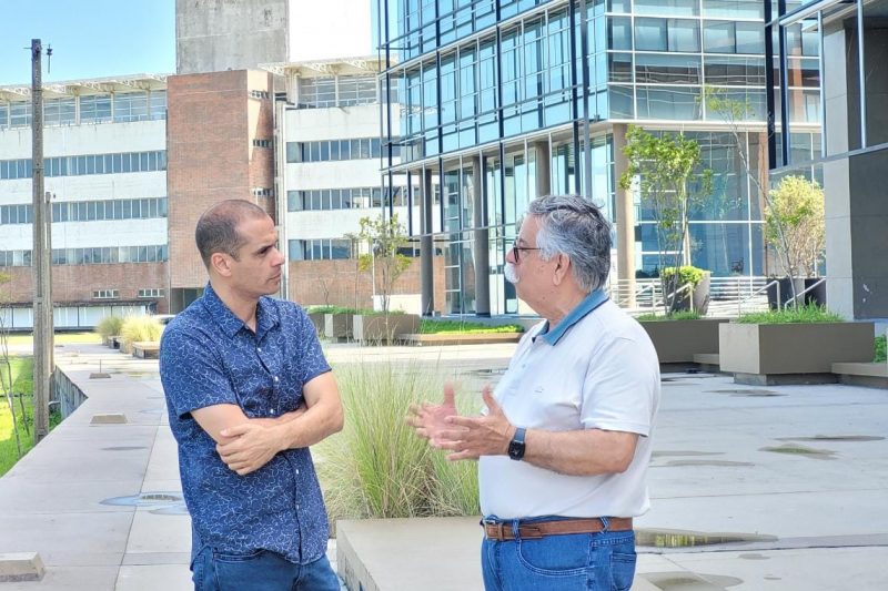 Professor Neri dos Santos, curador de inova&ccedil;&atilde;o, aborda o desenvolvimento econ&ocirc;mico da cidade – Foto: J&eacute;ssica Schmidt/Especial para o ND