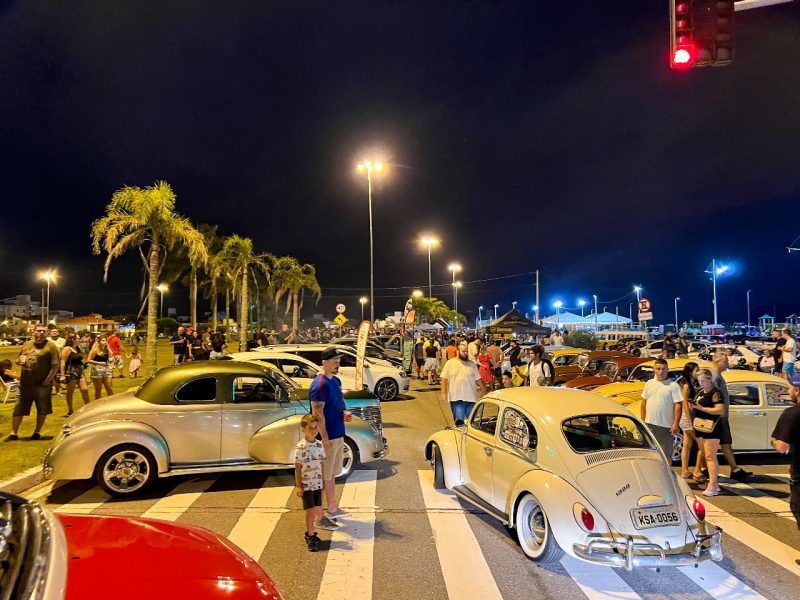 Encontro de volks em Florian&oacute;polis reuniu 480 colecionadores – Foto: Divulga&ccedil;&atilde;o/ND