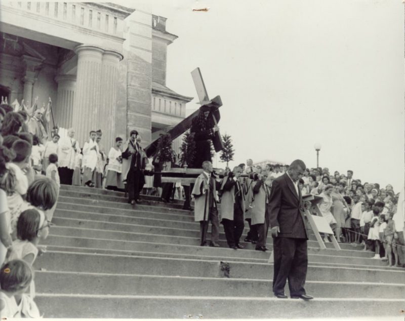 Imagem mostra prociss&atilde;o hist&oacute;rica de Florian&oacute;polis – Foto: Arquivo/Catedral de Florian&oacute;polis/ND