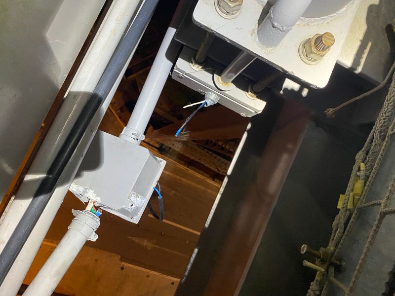 Tentativa de furto de fios na ponte Herc&iacute;lio Luz &eacute; barrada pela PM – Foto: SC no Ar/ND