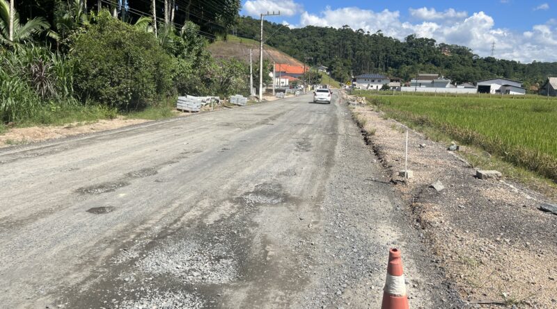 Works on Rua de Gaspar are paralyzed due to lack of transmission from the state government - Photo: Secretariat of Works / Reproduction ND