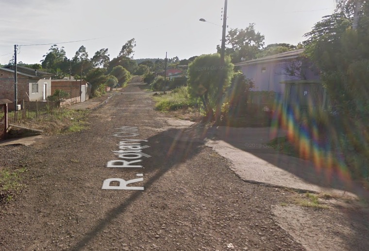 O jovem foi at&eacute; a casa de um familiar e acabou baleado ap&oacute;s briga com vizinho em Chapec&oacute;. – Foto: Google Maps/Reprodu&ccedil;&atilde;o/ND