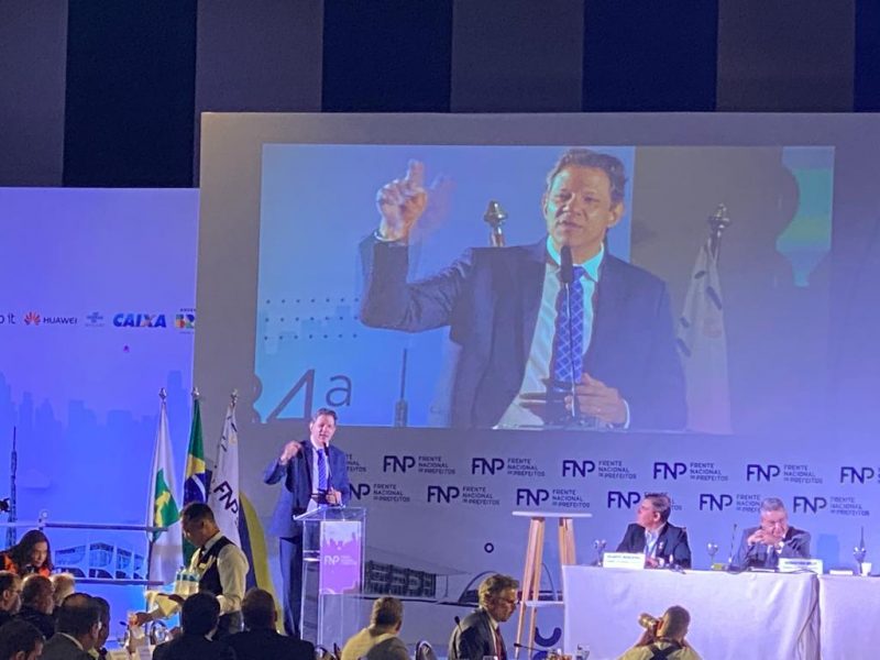 Ministro Fernando Haddad fala da proposta que governo defende para reforma tribut&aacute;ria – Foto: Danila Bernardes/ND+