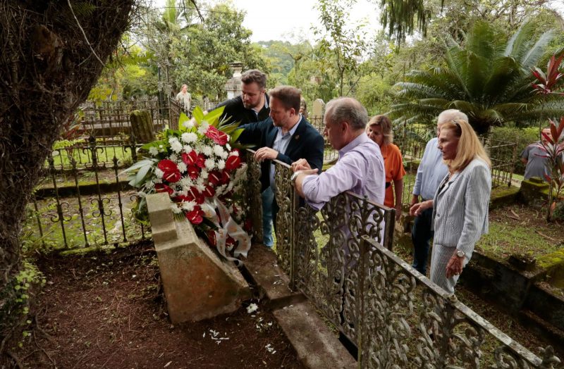 O homenageado neste ano foi o imigrante austr&iacute;aco Eduardo Krisch – Foto: Prefeitura de Joinville/Divulga&ccedil;&atilde;o