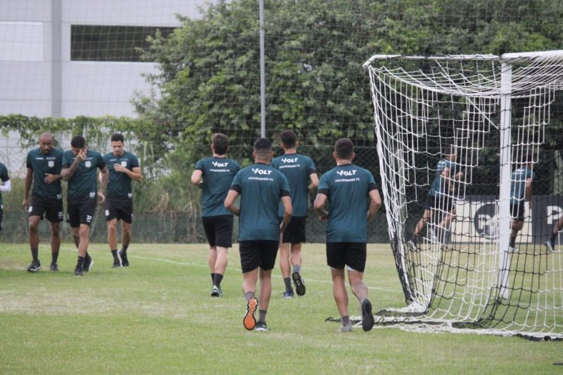 Elenco do Figueirense trabalhou no CFT do Cambirela, em Palho&ccedil;a – Foto: Patrick Floriani/FFC/Divulga&ccedil;&atilde;o/ND