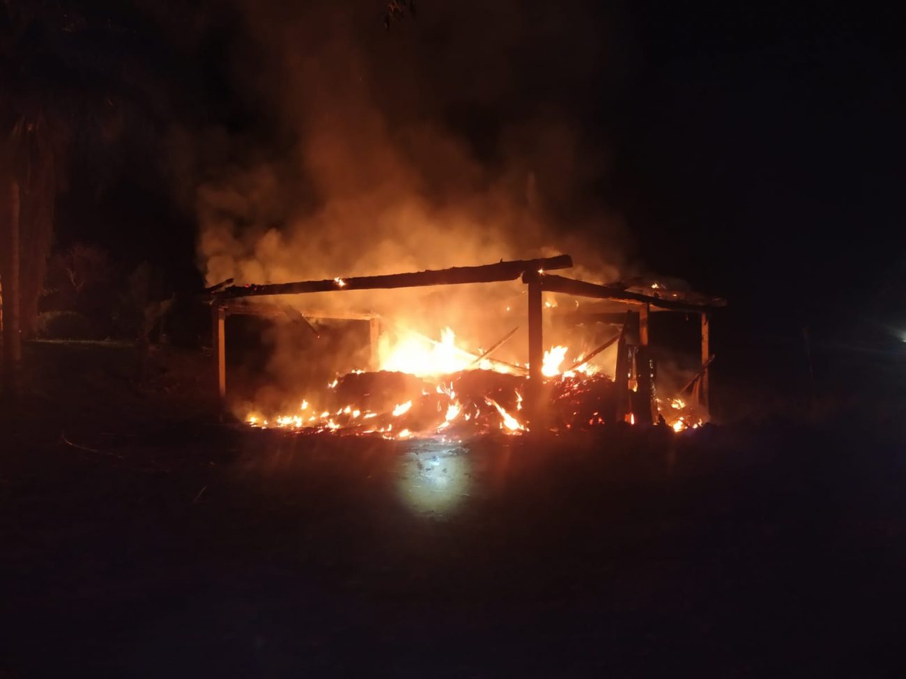 The fire was recorded on Saturday evening (18) - fire station / reproduction ND.