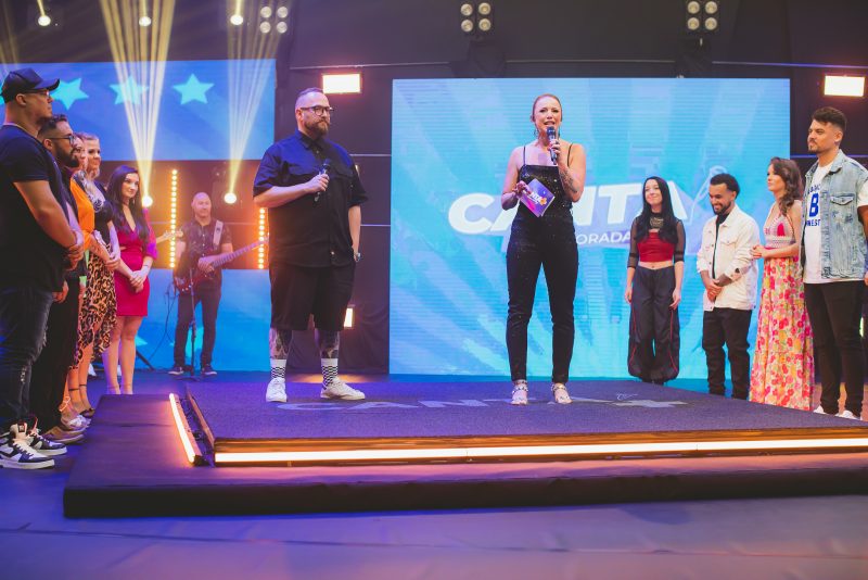 Octavio Lisboa e Bia Corte Real foram os grandes vencedores desta terceira eliminat&oacute;ria do Canta+ – Foto: Jos&eacute; Somensi/Divulga&ccedil;&atilde;o/NDTV