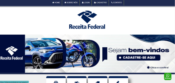 Imagem do site fraudulento – Foto: Reprodu&ccedil;&atilde;o/R7/ND