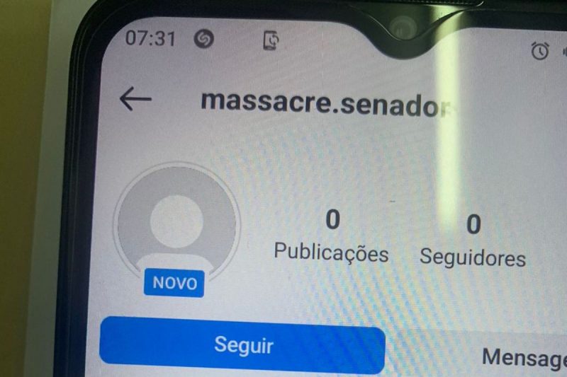 Mensagens sobre suposto massacre em escola de Joinville viralizaram na internet – Foto: Internet/Reprodu&ccedil;&atilde;o
