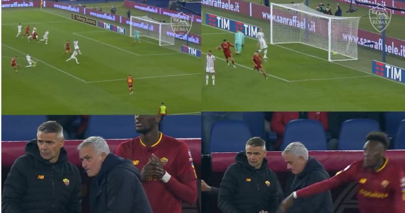Treinador José Mourinho 'ignora' gol do próprio time para seguir fazendo anotações