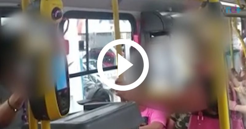 Vendedores ambulantes amea&ccedil;am mulher em &ocirc;nibus de Blumenau – Foto: Arquivo pessoal / Reprodu&ccedil;&atilde;o ND