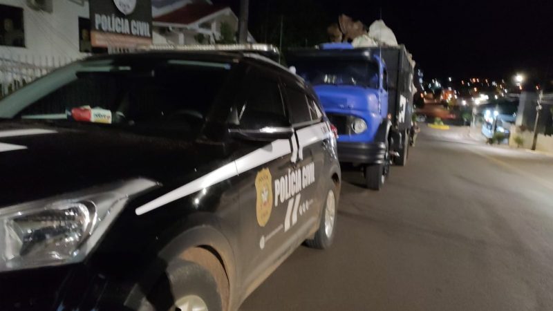 Apreens&atilde;o ocorreu no bairro Collato. – Foto: Pol&iacute;cia Civil/Divulga&ccedil;&atilde;o/ND