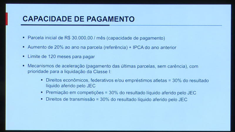 JEC apresentou proposta para plano de recupera&ccedil;&atilde;o judicial – Foto: Reprodu&ccedil;&atilde;o/ND
