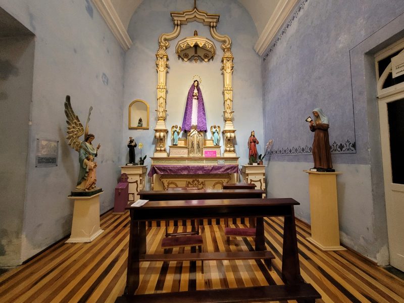 Imagem de Nossa Senhora das Dores est&aacute; presenta durante o ano na Irmandade, no Centro da Capital – Foto: J&eacute;ssica Schmidt/Especial para o ND