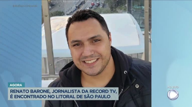 Renato Barone desapareceu na ter&ccedil;a-feira (28) em SP – Foto: Reprodu&ccedil;&atilde;o/Record TV/ND