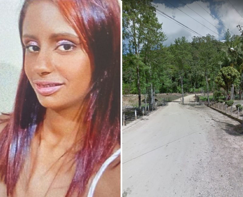 The case of the charred body of a woman found on the street in Brusca is surrounded by mystery - Photo: Google Street View and Social Networks/Disclosure/ND