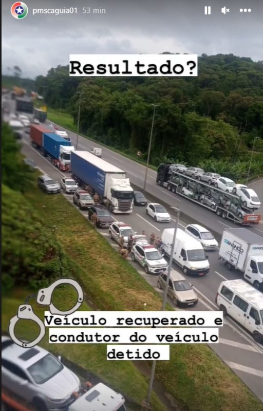 carro foi recuperado 