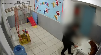 Conforme as imagens o cachorro estava com o focinho e as patas amarradas – Foto: ONG Focinhos M&aacute;gicos/Facebook/Reprodu&ccedil;&atilde;o/ND