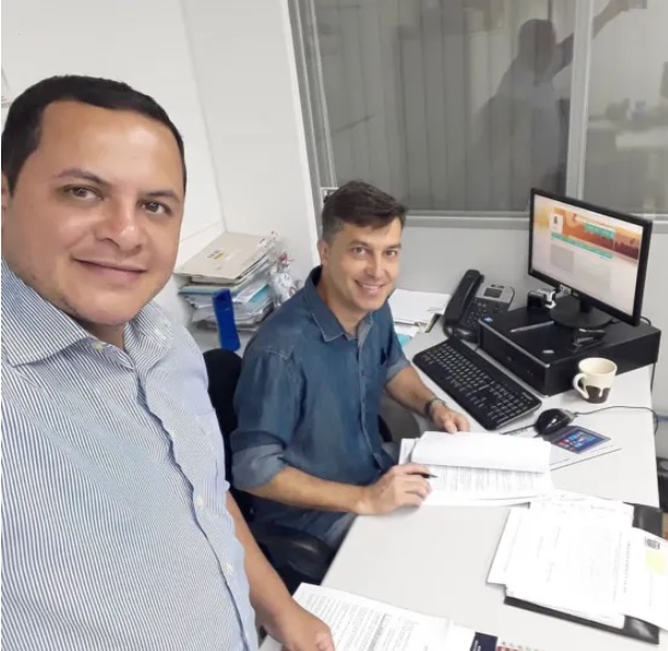 Secret&aacute;rio Jorge Pereira ao lado do prefeito Kleber Wan-Dall – Foto: Redes sociais / Reprodu&ccedil;&atilde;o ND