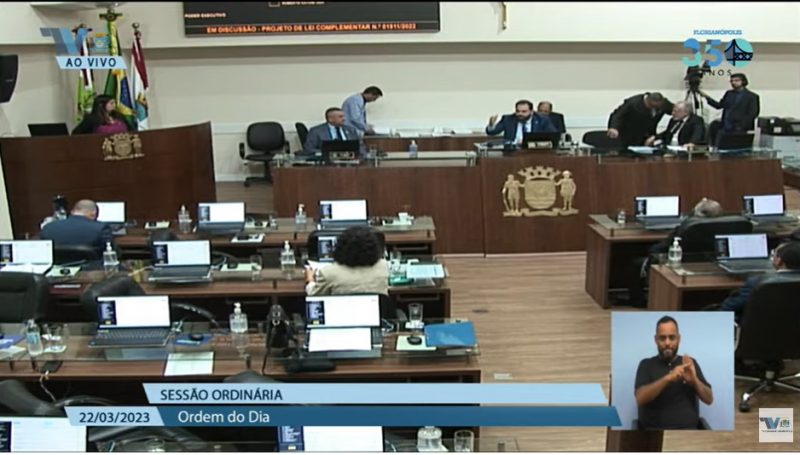 Primeira vota&ccedil;&atilde;o do Plano Diretor de Florian&oacute;polis – Foto: Reprodu&ccedil;&atilde;o/ND