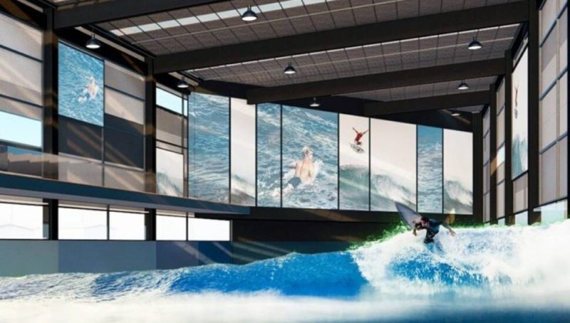 Tecnologia permite o esporte em in&eacute;dita piscina com ondas – Foto: Divulga&ccedil;&atilde;o