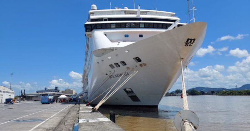 Diversos navios da MSC e da Costa Cruzeiros atracaram na cidade – Foto: COSEG/SPI/Reprodu&ccedil;&atilde;o/ND