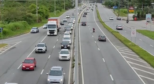 A rodovia SC-401, que liga o Centro de Florian&oacute;polis ao Norte da Ilha de SC – Divulga&ccedil;&atilde;o/ND