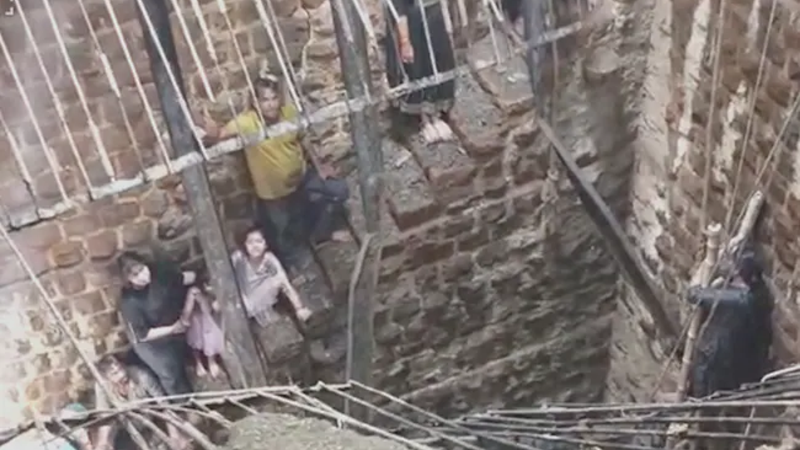 Ch&atilde;o desaba em templo na &Iacute;ndia. Pelo menos 13 mortos – Foto: Reprodu&ccedil;&atilde;o/Twitter/ND