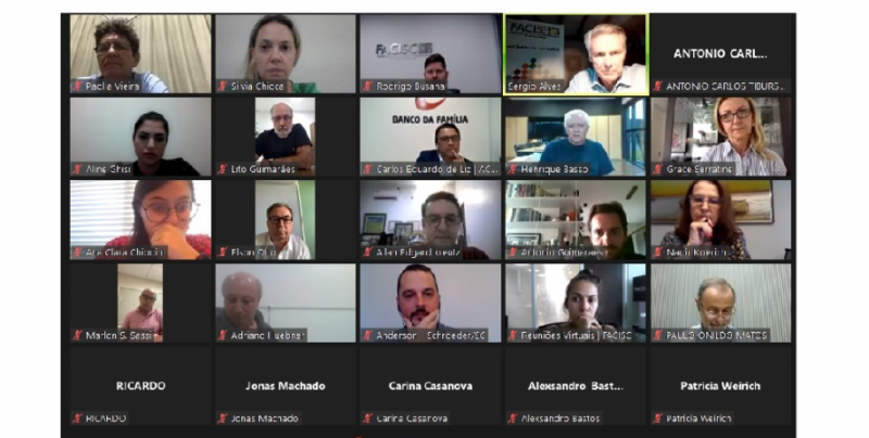 Deputada fez o an&uacute;ncio por videoconfer&ecirc;ncia com membros da Facisc – Foto: Facisc