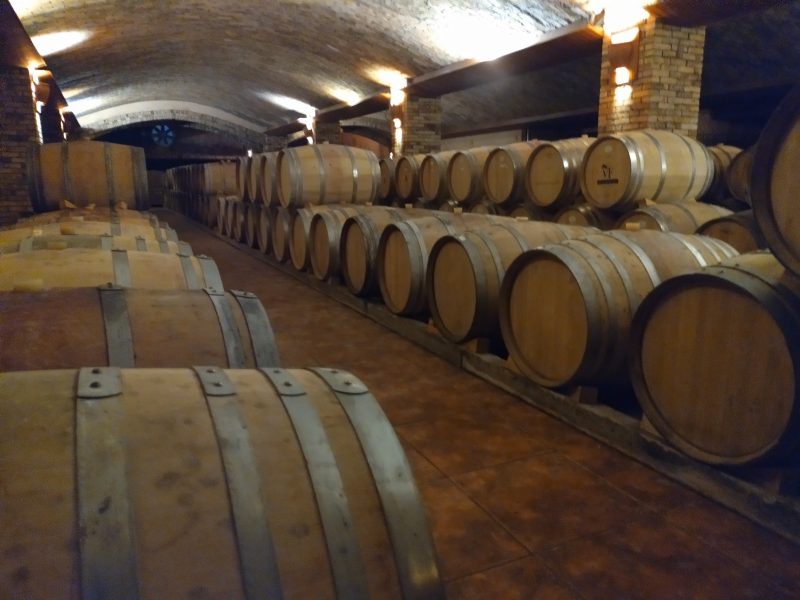 Cada barrica armazena at&eacute; 250 litros da bebida conservada no local entre 10 meses e tr&ecirc;s anos – Foto: Paulo Mueller/NDTV