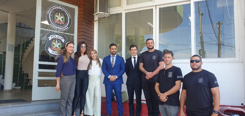 TJSC, MPSC, OAB, Defensoria P&uacute;blica e SAP participaram da visita t&eacute;cnica – Foto: SAP/Divulga&ccedil;&atilde;o/ND