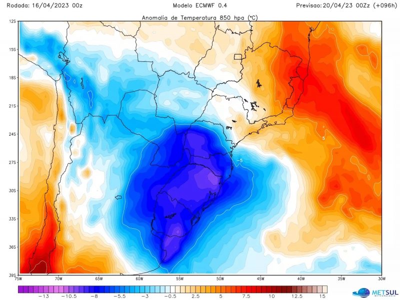 Massa de ar frio deve derrubar as temperaturas &#8211; Foto: Reprodução/ND