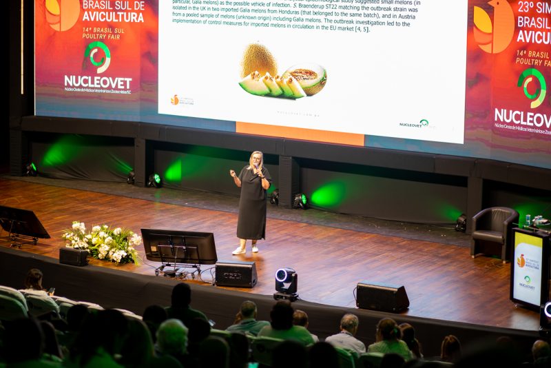 Palestrante enfatizou que os programas nacionais incentivaram a mitiga&ccedil;&atilde;o do risco das Salmonellas. Foto: MB Comunica&ccedil;&atilde;o/ND