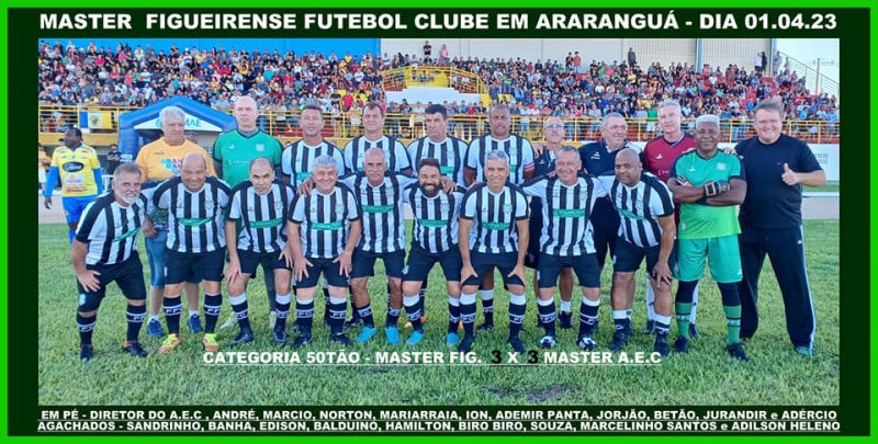 Equipe do Master do Figueirense 50T&atilde;o. – Foto: Picasa/ND