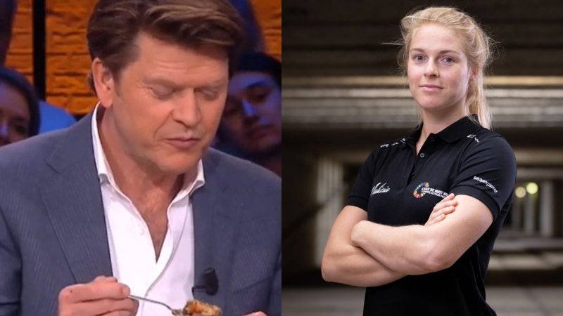 Apresentador prova comida dos velejadores da The Ocean Race e d&aacute; ‘veredito’ – Foto: Reprodu&ccedil;&atilde;o e Alexander Champy-McLean / The Ocean Race/Reprodu&ccedil;&atilde;o/ND