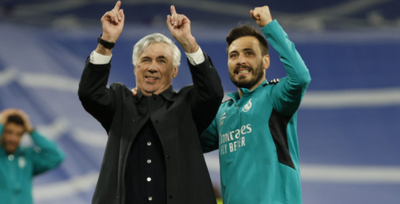 Carlo Ancelotti ao lado do filho Davide Carlo Ancelotti ao lado do filho Davide