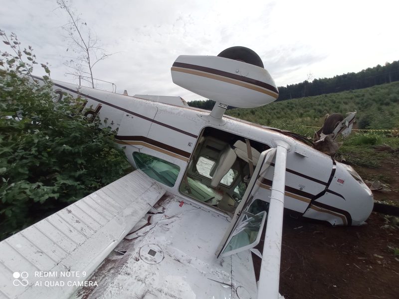 Piloto de avi&atilde;o teve que fazer um pouso for&ccedil;ado – Foto: Lucas Polak/NDTV