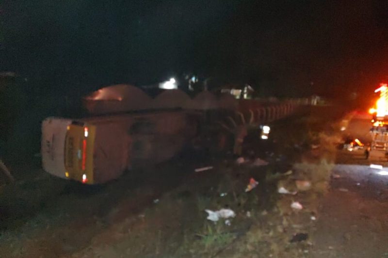 Batida aconteceu na noite desta sexta-feira (31) – Foto: Corpo de Bombeiros Militar/Divulga&ccedil;&atilde;o