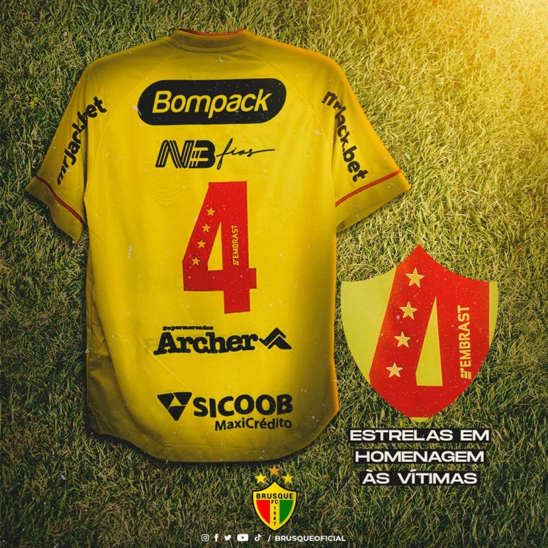 Na final do Campeonato Catarinense, Brusque homenagear&aacute; v&iacute;timas da trag&eacute;dia em Blumenau – Divulga&ccedil;&atilde;o/ND