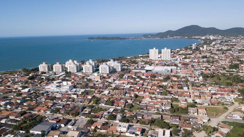 Panorâmica de Penha (SC) durante a tarde