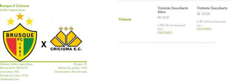 Ingressos para o setor visitante já estão esgotados