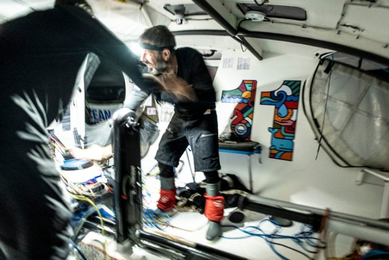 Biotherm &eacute; a &uacute;ltima equipe a chegar na Vila da Regata em Itaja&iacute; – Foto: Amory Ross / 11th Hour Racing / The Ocean Race/ND