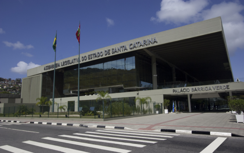 Palácio Barriga Verde, em Florianópolis, sede da Alesc &#8211; Foto: Agência AL/Divulgação/ND