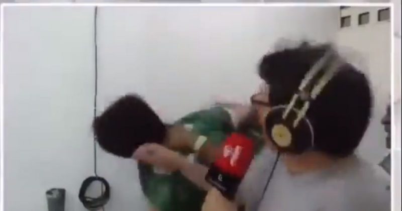 Pancadaria rolou solta em cabine de rádio durante final de campeonato estadual