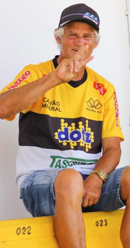 Torcedor do Crici&uacute;ma, Malaquias, uma das figuras mais conhecidas do Rinc&atilde;o. – Foto: Divulga&ccedil;&atilde;o/ND